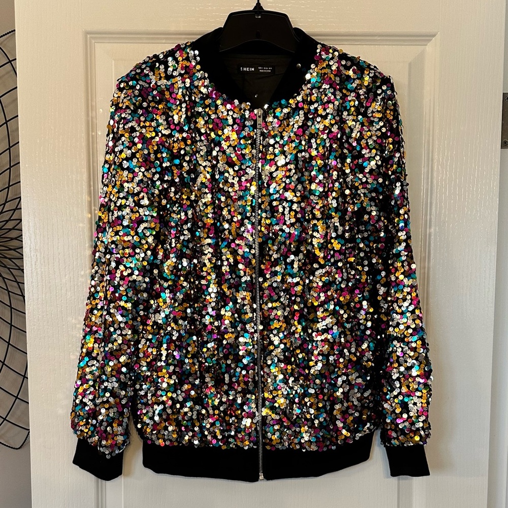 NWT - Multicolor Sequin Jacket